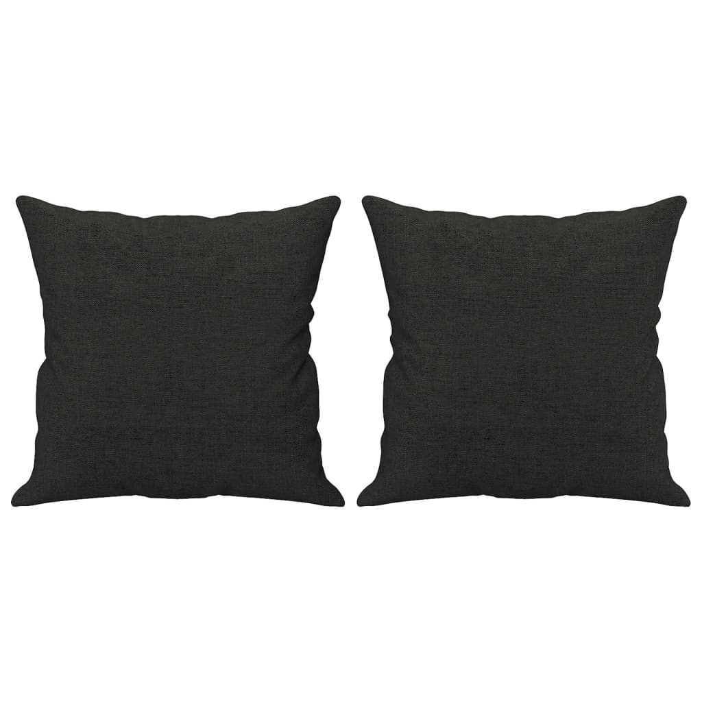 Tweezitsbank Met Sierkussens Stof 140 cm Zwart