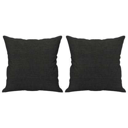 Tweezitsbank Met Sierkussens Stof 140 cm Zwart