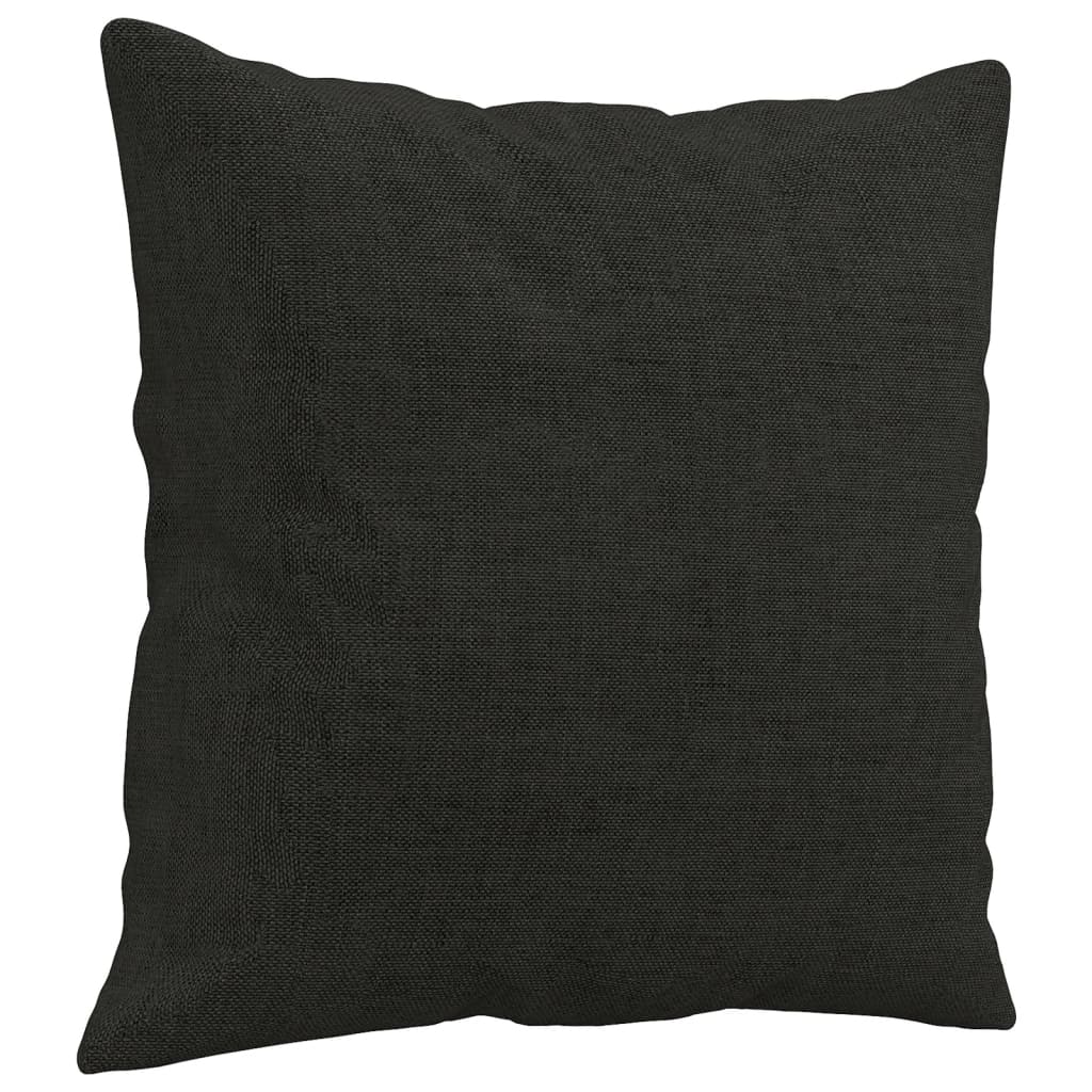 Tweezitsbank Met Sierkussens Stof 140 cm Zwart