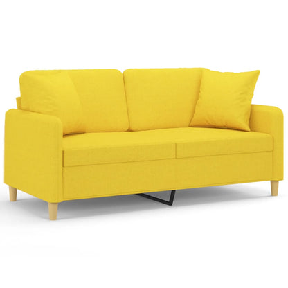 Tweezitsbank Met Sierkussens Stof 140 cm