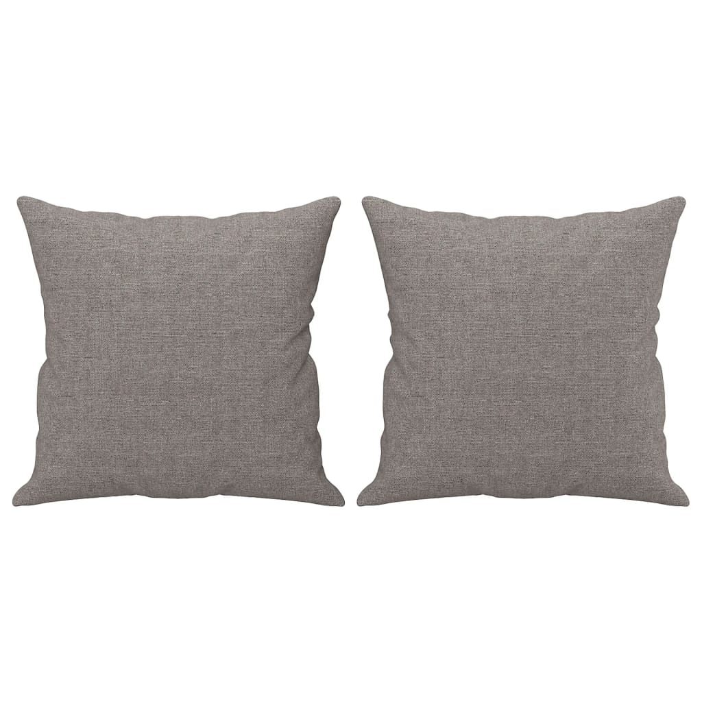 Tweezitsbank Met Sierkussens Stof 140 cm Taupe
