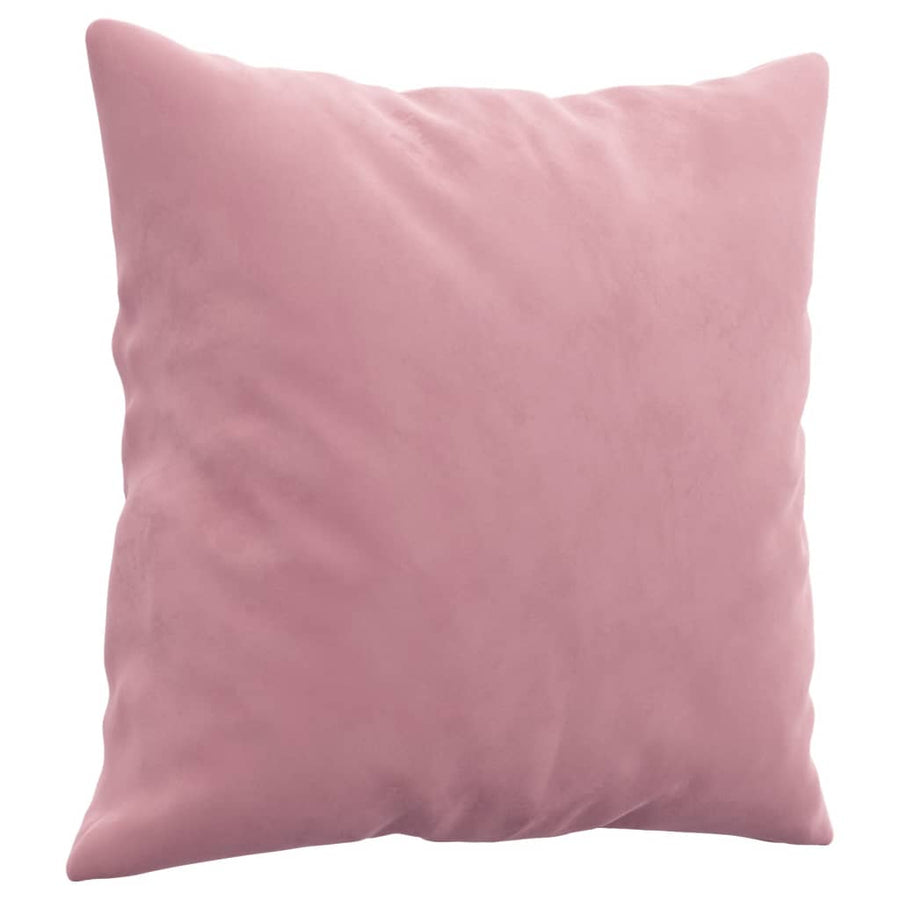 Tweezitsbank Met Sierkussens Fluweel Roze 140 cm