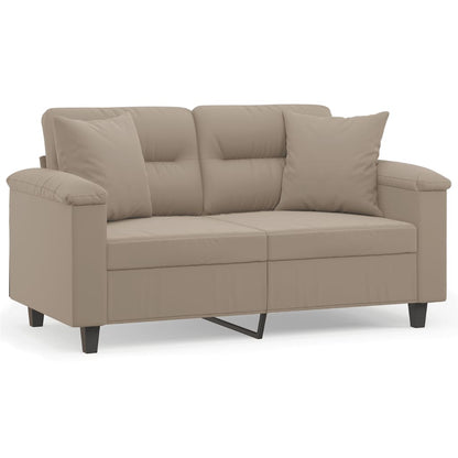Tweezitsbank Met Kussens 120 Cm Microvezelstof 150 cm Taupe