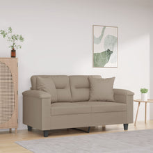 Tweezitsbank Met Kussens 120 Cm Microvezelstof 150 cm Taupe