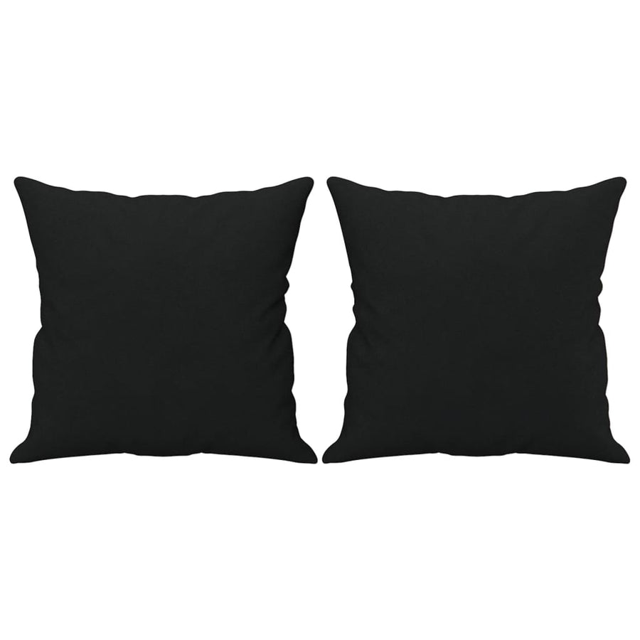 Tweezitsbank Met Kussens Microvezelstof 120 cm Zwart