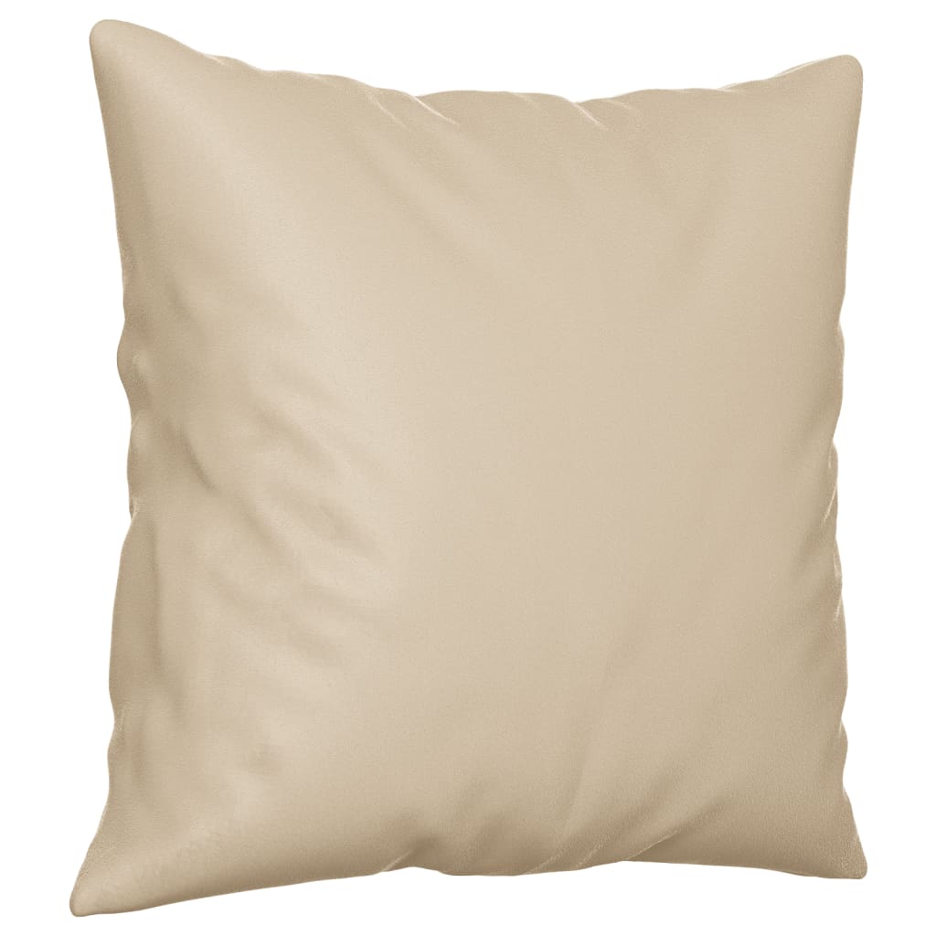 Tweezitsbank Met Kussens Microvezelstof Kleurig 120 cm Crème