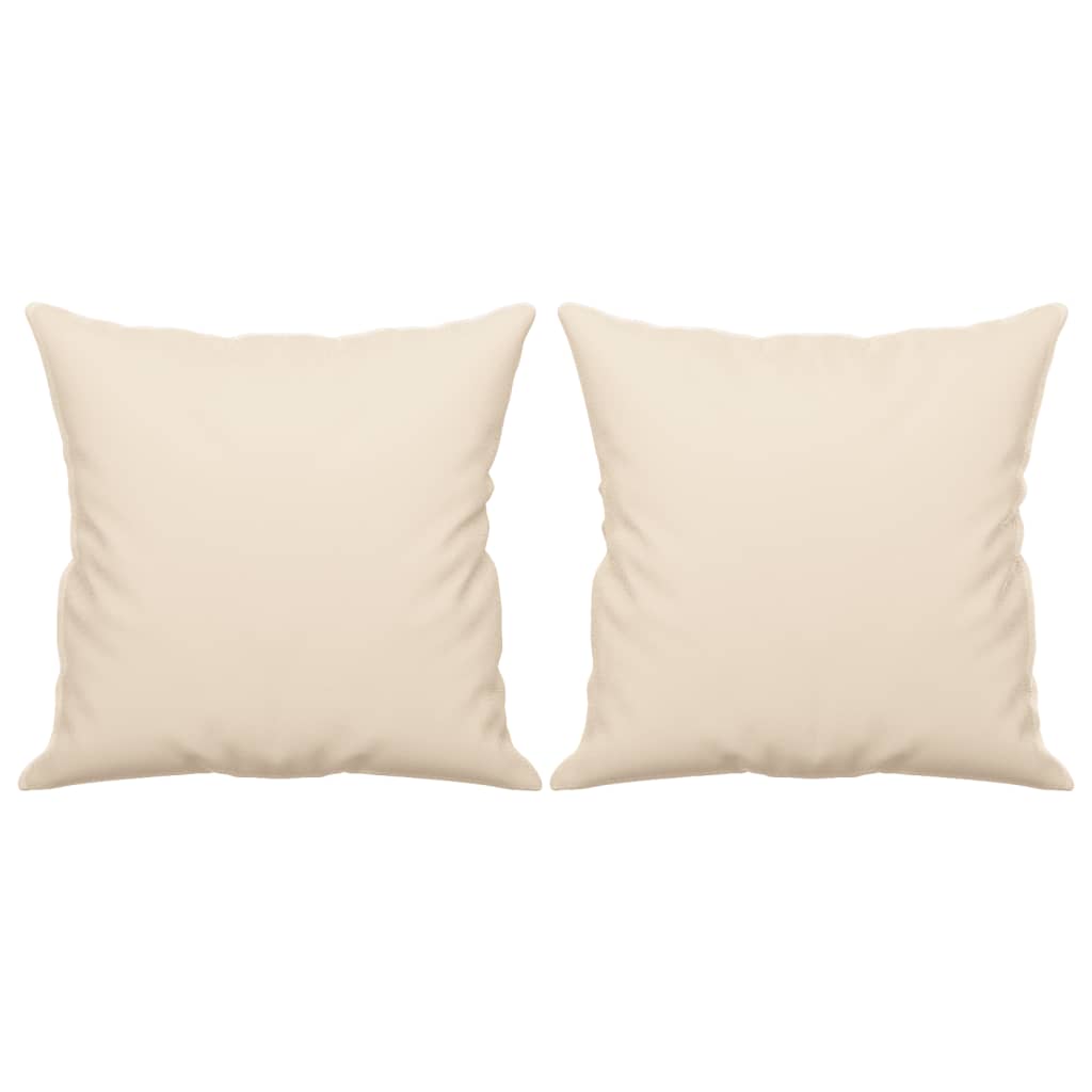 Tweezitsbank Met Kussens Microvezelstof 120 cm Beige