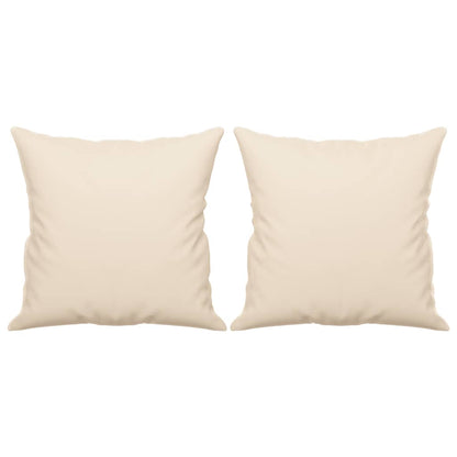 Tweezitsbank Met Kussens Microvezelstof 120 cm Beige