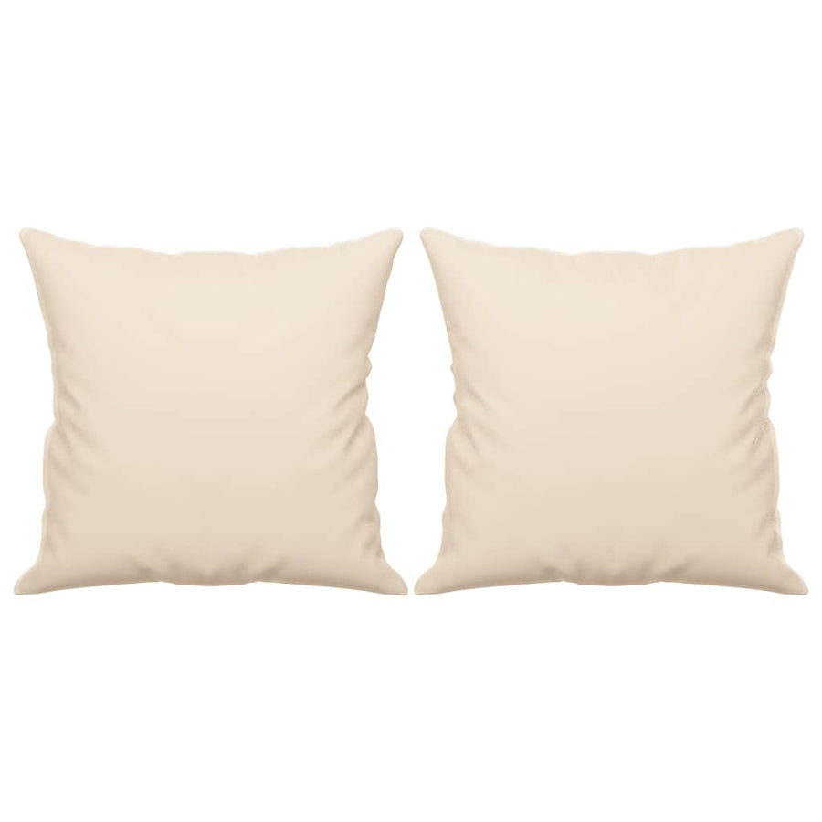 Tweezitsbank Met Kussens Microvezelstof 120 cm Beige