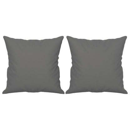 Tweezitsbank Met Kussens Microvezelstof 140 cm Donkergrijs