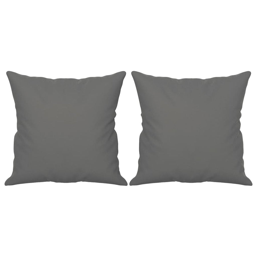 Tweezitsbank Met Kussens Microvezelstof 140 cm Donkergrijs