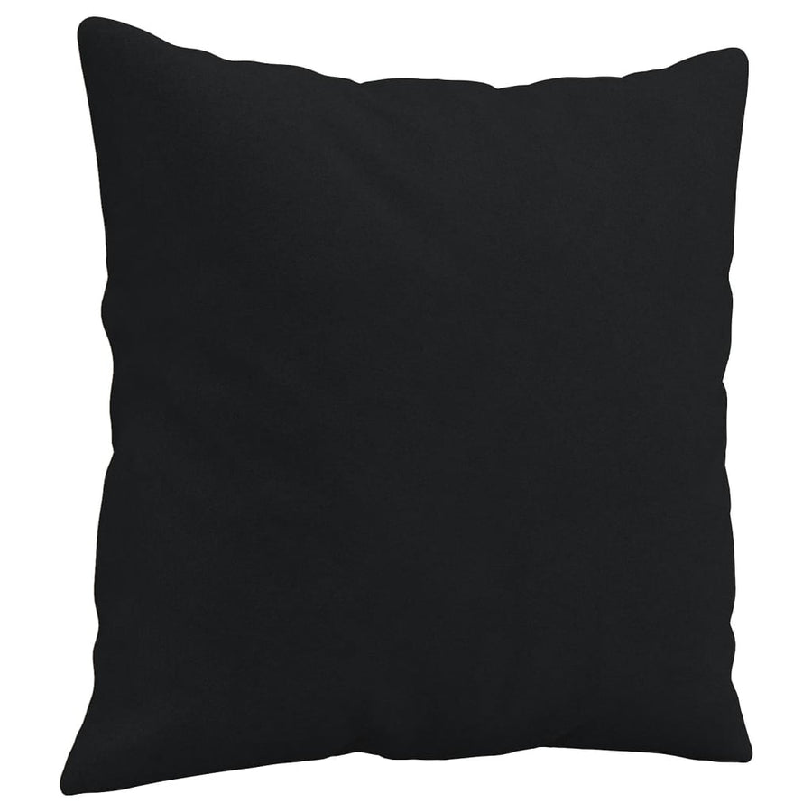 Tweezitsbank Met Kussens Microvezelstof 140 cm Zwart