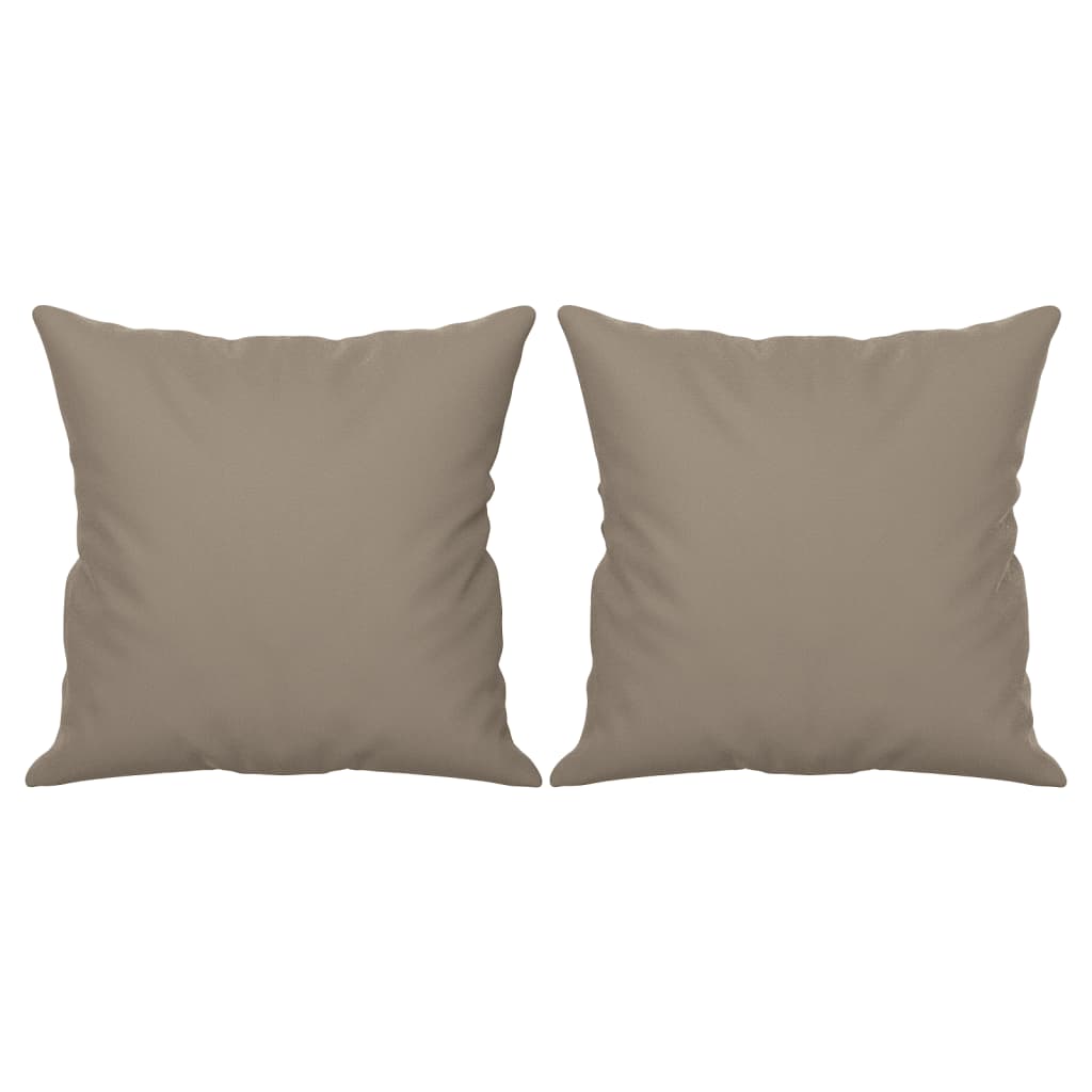 Driezitsbank Met Kussens Microvezelstof 180 cm Taupe