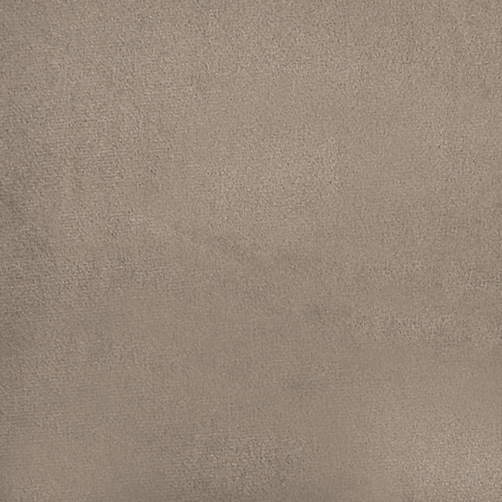 Driezitsbank Met Kussens Microvezelstof 180 cm Taupe