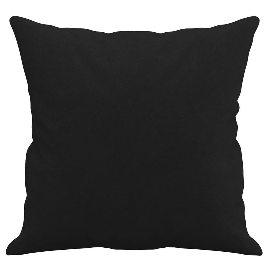Driezitsbank Met Kussens Microvezelstof 180 cm Zwart