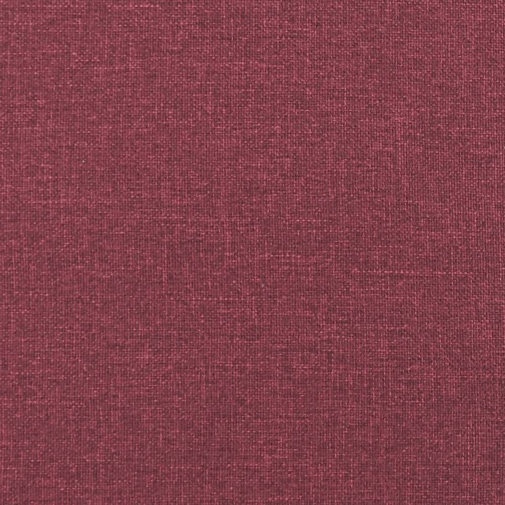 Fauteuil Met Voetenbank 60 Cm Stof Wijnrood