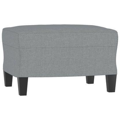 Fauteuil Met Voetenbank 60 Cm Stof Lichtgrijs
