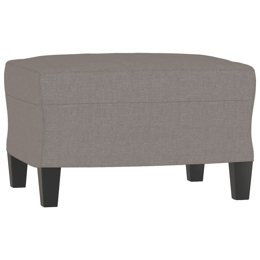Fauteuil Met Voetenbank 60 Cm Stof Taupe
