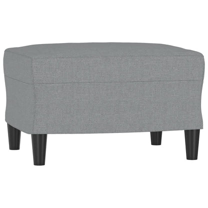 Fauteuil Met Voetenbank 60 Cm Stof Lichtgrijs