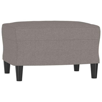 Fauteuil met voetenbank 60 cm stof taupe
