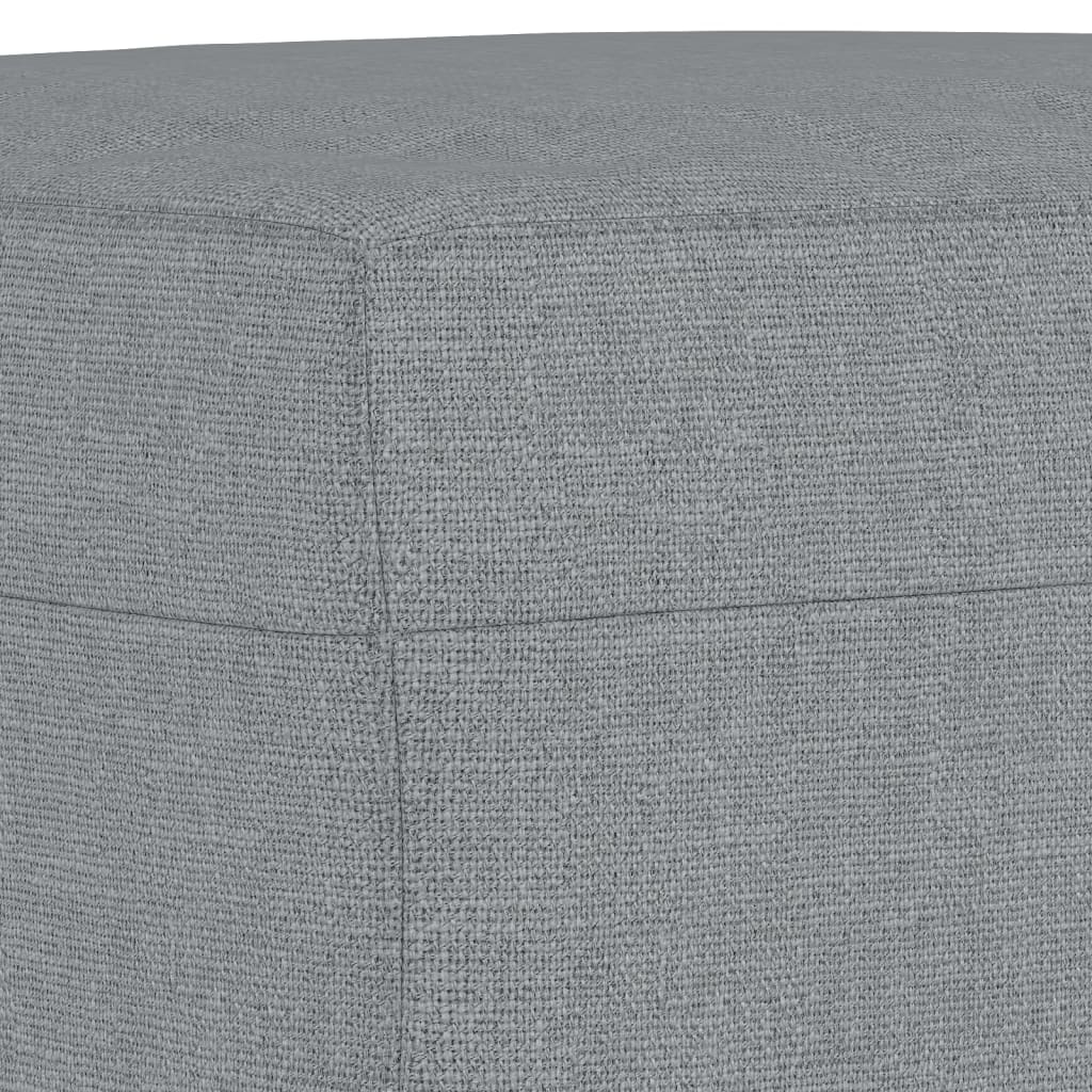 Fauteuil Met Voetenbank 60 Cm Stof Lichtgrijs