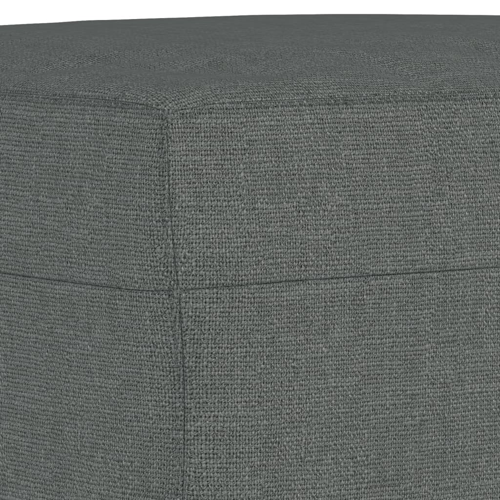 Fauteuil Met Voetenbank 60 Cm Stof Donkergrijs