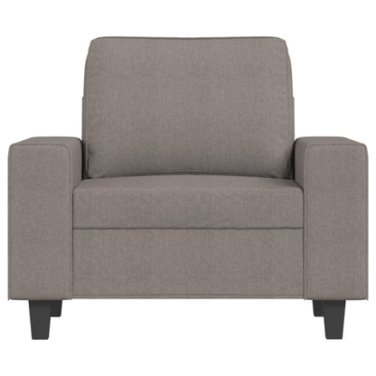 Fauteuil Met Voetenbank 60 Cm Stof Taupe