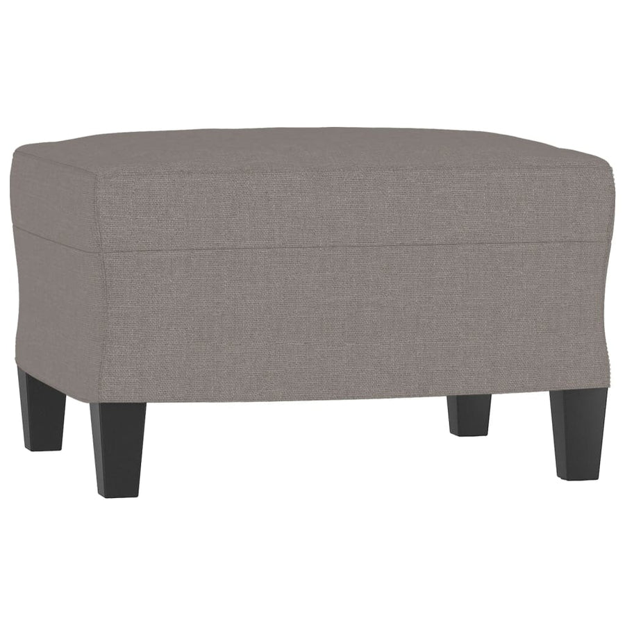 Fauteuil Met Voetenbank 60 Cm Stof Taupe