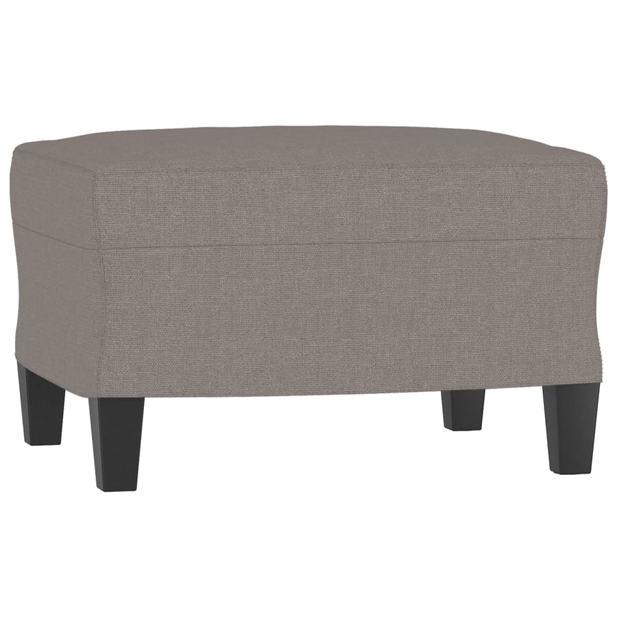 Driezitsbank Met Voetenbank 180 Cm Stof Taupe
