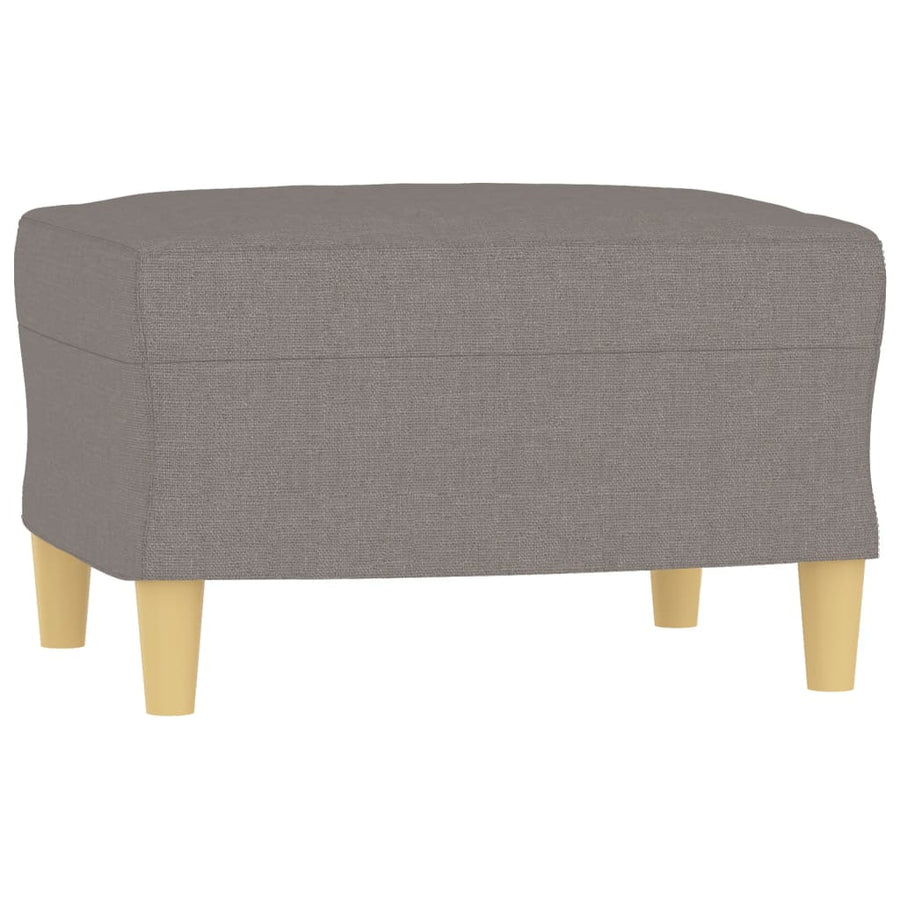 Fauteuil Met Voetenbank 60 Cm Stof Taupe