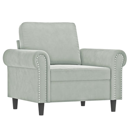 Fauteuil Met Voetenbank 60 Cm Fluweel