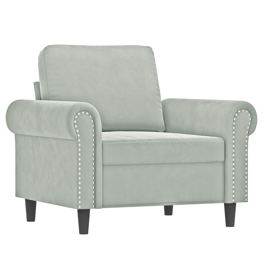 Fauteuil Met Voetenbank 60 Cm Fluweel