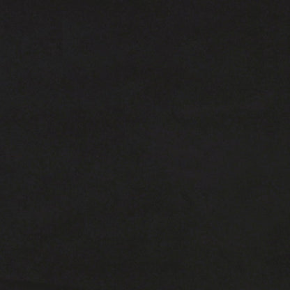 Driezitsbank met voetenbank 180 cm fluweel zwart Zwart