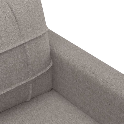 4-delige Loungeset met kussens stof taupe