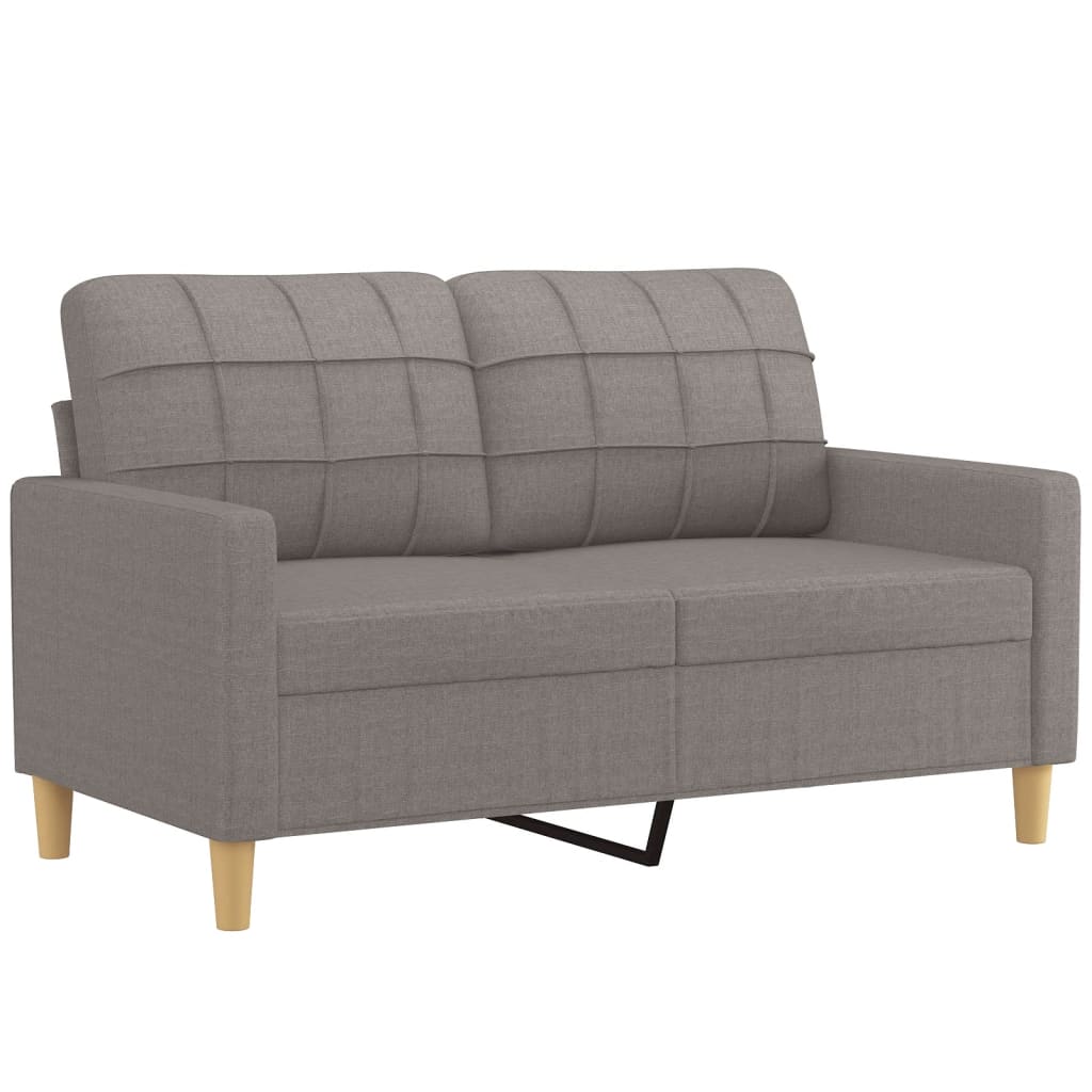2-Delige Loungeset Stof Taupe met kussens
