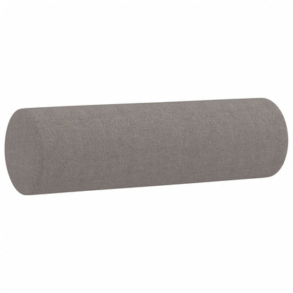 3-delige Loungeset met kussens stof taupe Taupe