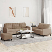 Loungeset 3-delig kunstleer cappuccino