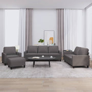 Loungeset 4-delig kunstleer bruin