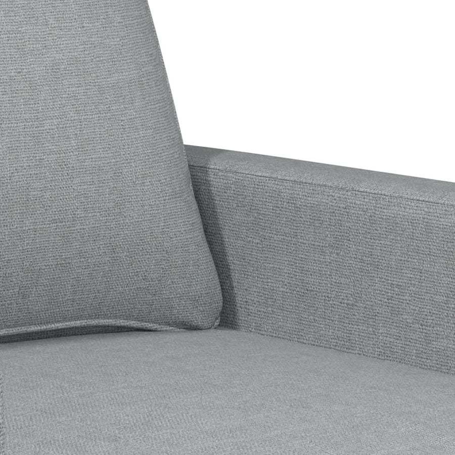 3-Delige Loungeset Stof Lichtgrijs met kussens
