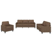 4-Delige Loungeset Stof Bruin met kussens