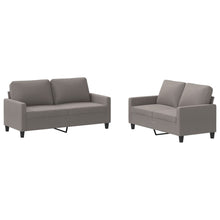 2-Delige Loungeset Met Kussens Stof Taupe