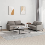 Loungeset 2-delig stof taupe