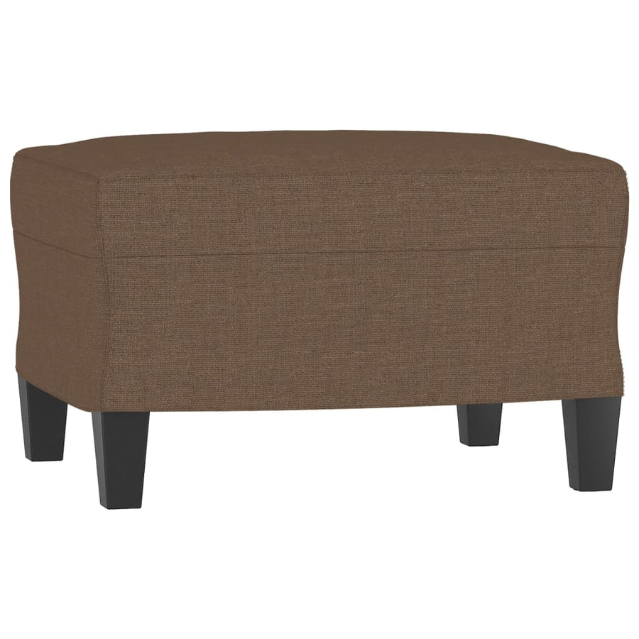 4-delige Loungeset met kussens stof bruin