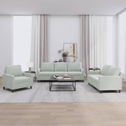 Loungeset 3-delig fluweel lichtgrijs