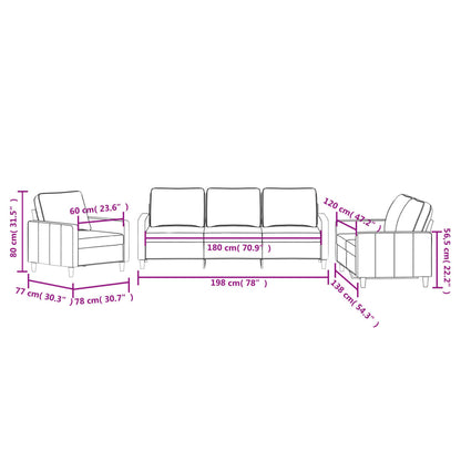 3-Delige Loungeset Fluweel Roze met kussens