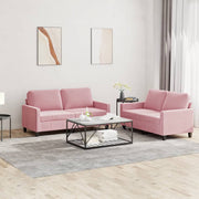 Loungeset 2-delig fluweel roze 158x77x80 cm