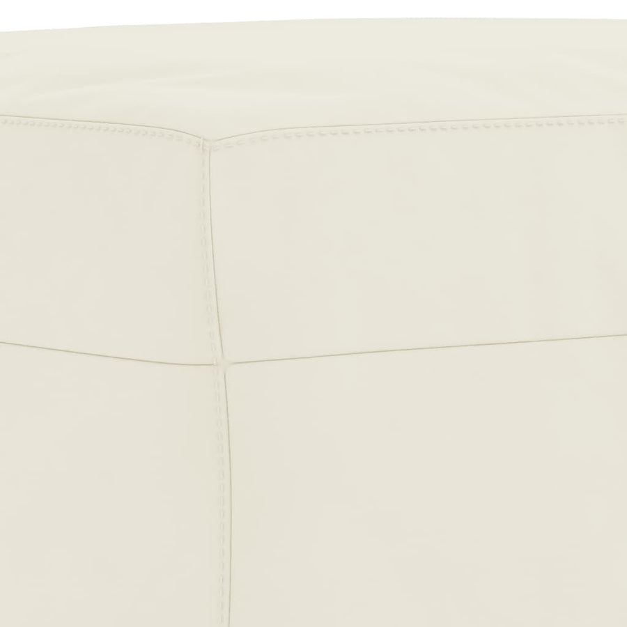 3-Delige Loungeset Met Kussens Fluweel Kleurig Crème