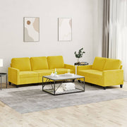 Loungeset 2-delig fluweel geel