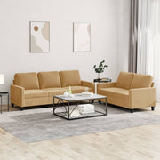 Loungeset 2-delig fluweel bruin