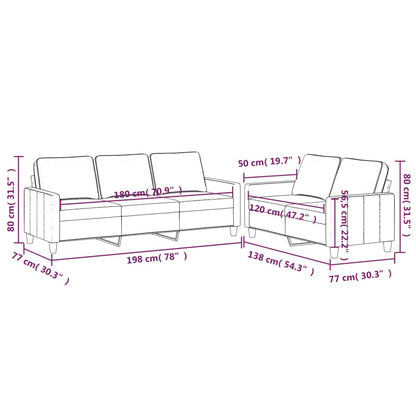 2-Delige Loungeset Fluweel Blauw met kussens